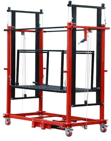 Andamio Eléctrico con Ruedas Universales, Plataforma Elevadora Móvil Plegable, con Capacidad De Carga De 500 Kg.(Raise 6 metres)