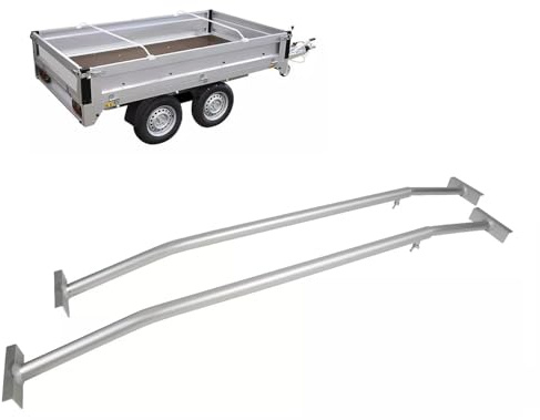 HEYOUTH 2X Soportes para Lona de Remolque,Ajustable 140-230 cm,Aluminio Fijar Lonas Soportes, Cubierta para Varios remolques de Coches