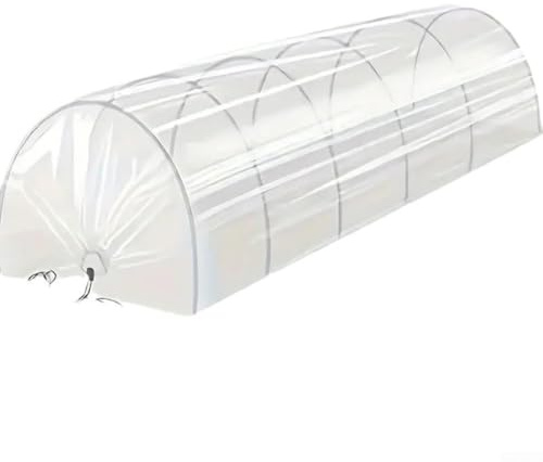 Serre de jardin portable 2 en 1 et tunnel d'ombrage pour petits lits de jardin ou balcons, construit avec un cadre flexible et un filet de protection pour protéger les plantes par divers temps (film