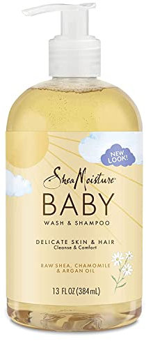Shea Feuchtigkeit Baby Wash & Shampoo Kopf bis Fuß 368,5 Kamille & Arganöl