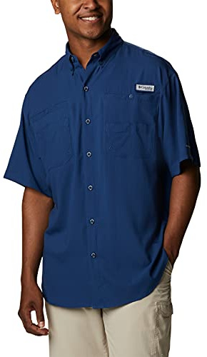 Columbia Men's Tamiami II SS Shirt, Carbon, 6X