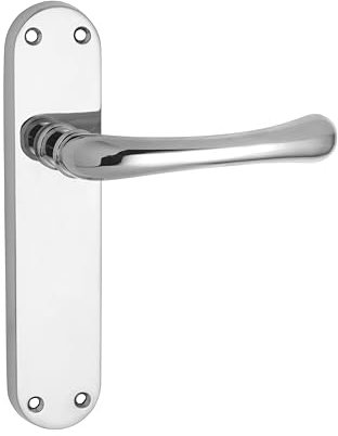 Carlisle Brass CBL12CP IBRA Lever ON Backplate - Latch, Polished Chrome