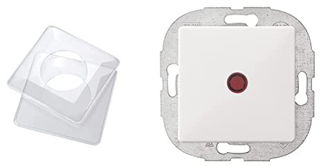 REV 0509160555 Tapetenschutz 1fach 2x, REV 0240330106 PrimaLuxe Kontrollschalter