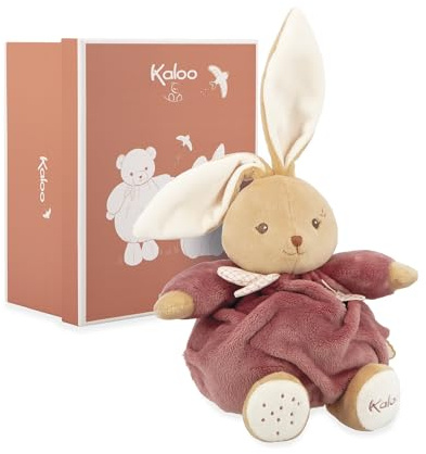 Kaloo Coniglio Bordeaux 17 cm, Morbidissimo Peluche per Bambini, Tenero Compagno Fin dalla Nascita, Misura Ottime per Le Mani Piccole, Regalo di Nascita, K214009