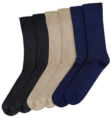 PHP Odour Free Diabetic Socks Men Women Pack of 3 Pairs – Soft Extra Wide Top Gentle Grip Swollen Feet Non-Elastic Sock | Multicolor 8-11 size UK