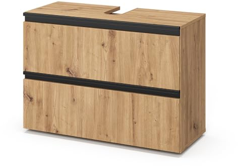 Vicco Mueble bajo Lavabo Torren, Artesano, 80 x 58 cm con 2 cajones, destaca por su funcionalidad y estética