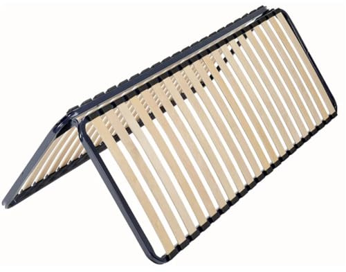 SEDAC Sommier Pliable - Couchage 160 cm - Sommier 2 Places à Lattes 40 Lattes Multiplis – Cadre Métal Époxy, Lit Gain de Place, Pliable et Compact, Facile à Transporter