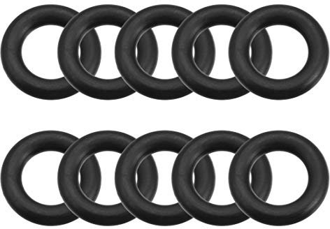 sourcing map 10 Stück Dichtung O Ringe 17 mm AD 10,8 mm ID 3,1 mm Breite Nitrilkautschuk Metrische Dichtungsringe NBR-Gummi Unterlegscheiben für Wasserhahn Leitungen Öl Säure Beständig Rohr