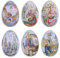 XiXiRan Huevos de Pascua de Metales*6pcs, Tarro de Metal Dulces de Huevos de Pascual, Caja de Dulces Huevos Pascual, Lata de Metal de Huevos de Pascua, Lata Galletas de Huevos Pascual de Metal,S