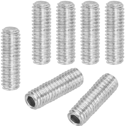 PATIKIL 120 Pezzi Viti Senza Testa Esagonale, M4x10mm Bullone Viti di Arresto Acciaio Inossidabile 304 Viti Esagono Incassato per Riparazione di Maniglie Porte Apparecchi di Illuminazione