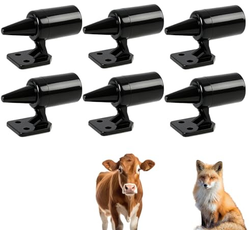HoxzoDa 6pcs Ahuyentadores de Animales Ultrasónicos para Coche, Silbato Anti Jabalíes para Vehículos, Ultrasonidos para Ciervos y Jabalíes, Fácil Instalación, para Coche, Moto, Caravana