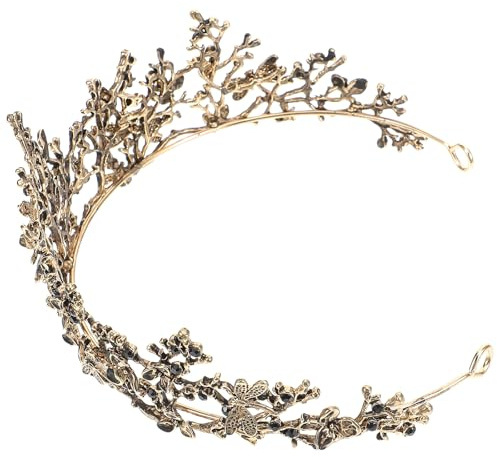 MAJORMENCH Diadème Nuptial en Alliage Élégant pour Mariée Strass, Accessoire Cheveux Unique pour Cérémonie et Bal, Couronne Vintage Mode pour Soirée