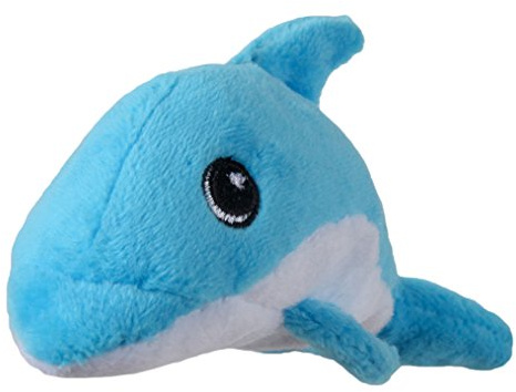 SmartPetLove Snuggle Puppy Tender-Tuffs Small Dog Toys - Dolphin Dog Toy for Small Breeds with Puncture Resistant Squeaker