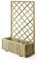 CABEX CO. S.r.l. – Fioriera con Pannello Spalliera Grigliato Rettangolare Cm. 75x25x140 da Balcone, Terrazzo e Giardino, in Legno di Pino/Abete impregnato in Autoclave Modello [628F/20]