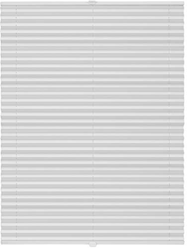 ondeco Plissee Klemmfix auf Maß für alle Fenster innen, ohne Bohren, Montage Klemmträger Sonnenschutz Sichtschutz Rollo Blickdicht Weiß B: 101-110 cm, H: 101-150 cm