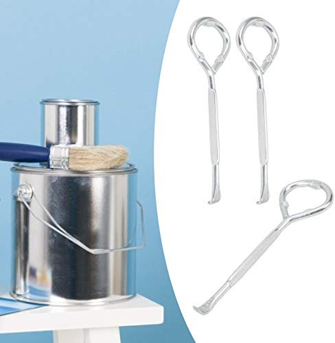 Hyuduo 24Pcs Paint Can Opener, Multi-Purpose M10 Steel Beer Jar Tin Manual Opening Tool, Paint Can Lid Opener for Paint Barrels, Beer Cans