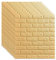 URCheers 10 Stück 3D Tapete Wandpaneele Selbstklebend, Nachahmung Ziegelmuster Kindergarten Hintergrund Wanddekoration Feuchtigkeitsbeständige Tapeten für Badezimmer Balkon Küchen, 77 x 70 cm (Beige)