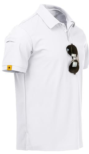 SCODI Mens Polo Shirts Short Sleeve Athletic Casual Golf Collared T-Shirt
