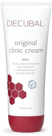 Decubal Original Clinic Creme | Intensive Feuchtigkeitscreme für trockene, sehr trockene und empfindliche Haut | Bis zu 72 Stunden Feuchtigkeitspflege | 250g