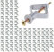100 Stück Hohlraumdübel, Butterfly Hohlraumdübel, Trockenbaudübel, Rigips Dübel mit Schrauben, Gipskartondübel Set, Hohlraumdübel, für Gipskarton Gipsfaserplatten Hohlwand, Grau, Mit Schrauben