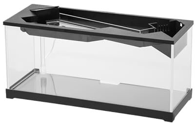 GENERICO acquario - acquario con filtro - acquario idroponico deskatortar, pompa 'aria e gamberi, acqua piccola con acquario da filtro con ossigenazione per tartarughe, rettili