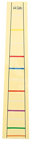 Cello FRET Finger Position Markers PRAKTISKA BLIVERABLA LIVE Labelklistermärken för nybörjare Lärande 4/4 3/4 1/4 1/2 1/8 Storlek Cello Practice Accessories (4/4)