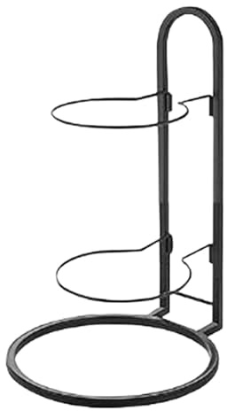 wueiooskj Basketställ Förvaringshylla Vertikal Bollförvaring Organiserar Spelutrustning Effektivt Och Snyggt Utan Att Röra utrymme Basketställ Vertikal Boll, Svart, 23.5x44.5 cm