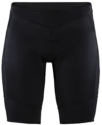 Craft CORE Essence Damen Bike Shorts W Black L - Radhose gepolstert mit Infinity C3 Pad, Kompression, atmungsaktiv, elastisch, Radlerhose kurz, Fitnesshose, Fahrradhose Sommer