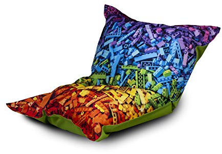 Ecopuf Kissen | Riesen-Sitzsack XL 140x100 cm Modernes Design | relaxtes Sitzen & Liegen | Abnehmbarer Bezug | Indoor und Outdoor einsetzbar, | Sitzsack Sessel mit EPS-Perlen | Waschbarer Bezug