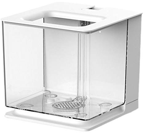 Hausdec Aquarium Facile à Changer en Acrylique Plastique Autonettoyant (Blanc)