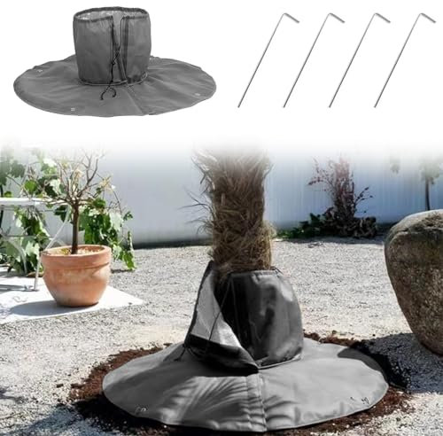 DAZZTIME Protection hivernale des Plantes,Protection hivernale pour Les Racines des Palmiers,34x34cm Housse Hivernage Plante Réutilisable Convient,pour la Protection des Plantes en Extérieur en Hiver