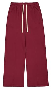 Champion Legacy Vintage Wash W (117638) - Nano-Fleece Wide Leg Pantaloni da Tuta, Rosso, XS Donna FW24