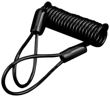 Adunsiaoto Cavo Promemoria Disco Freno, Motorcycle Disc Lock, Freno La Sicurezza Della Moto Disc, Cavo Promemoria Blocco Discos, Blocca Disco Promemorias Blocca Discos Allarme(Nero)