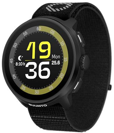 SUUNTO Run GPS Laufuhr, 1,32 AMOLED-Touchscreen, Leichtgewicht, Multisport, Aktivitätentracker, Präzises GPS, Herzfrequenz-/Schlaf-Tracking, 12 Tage Akkulaufzeit, 4GB Offline-Musikspeicher
