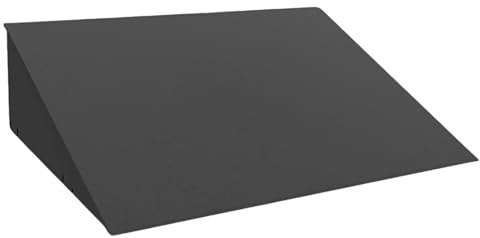 Rampa per Scalino 15 Cm Materiale Plastico Bordi Sporgenti Pedana per Disabili Portatile Altezza Opzionale da 1 A 15 Cm Sedie a Rotelle e Automobili(Black,50 * 38 * 15cm)