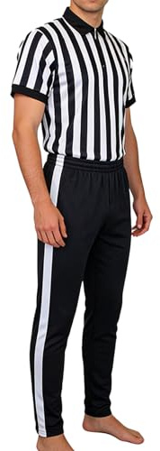 Generico Tröja | Svart Vit Randig Uniform Kostym Kortärmat V-ringning Fotboll T-shirt med Byxor - För Hockey Sport Baseboll Softball Gym Klass Fotboll Pal