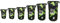 DonDon Dry Bag wasserdichte Tasche 2l, 5l, 10l, 15l, 20l, 30l Pack-Sack Beutel mit Schultergurt - Camouflage 15 Liter