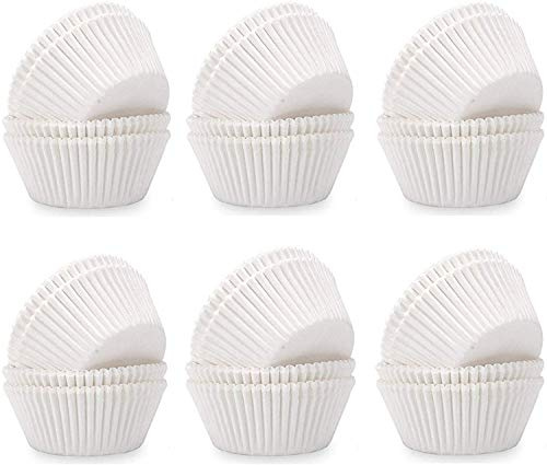 Muffinsfodral x 500 pack vita kakfodral bakformar 45 gsm för cupcakes kakor muffin fébullefodral professionella pappersbakformar muffinsformar muffinspapper kakfodral för bakning kopp kakfodral