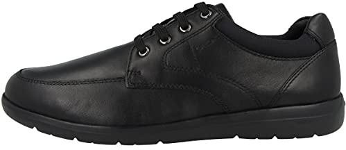 Geox U Leitan A, Moccasin Uomo, Nero, 44 EU