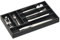 Relaxdays Besteckkasten für Schubladen, 6 Fächer, HBT: 5 x 46 x 28 cm, Schubladeneinsatz, Besteckeinsatz Bambus, schwarz