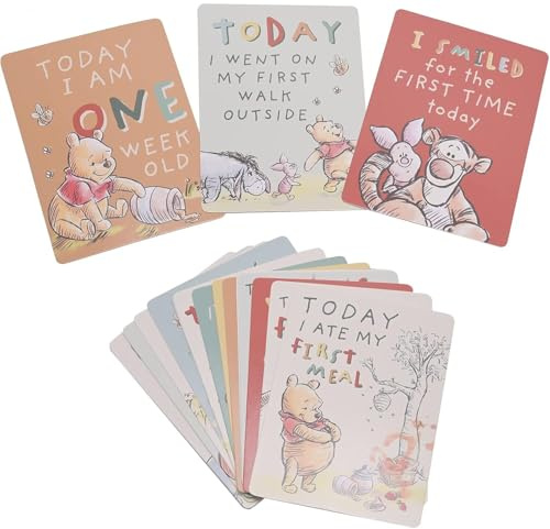 Tarjetas de hito de Winnie The Pooh de Disney
