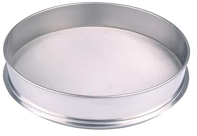 BBTISG Colador de Acero Inoxidable de 30cm, Coctelera de Malla 150 de Acero Inoxidable Extractor de Polen a Base de Hierbas Tamiz Apilable Colador Redondo de Harina