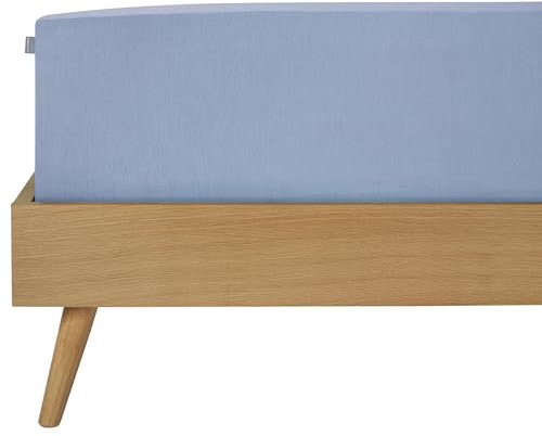 Schiesser Spannbettlaken Jessi - Edeljersey - 150 x 200 cm - Hellblau