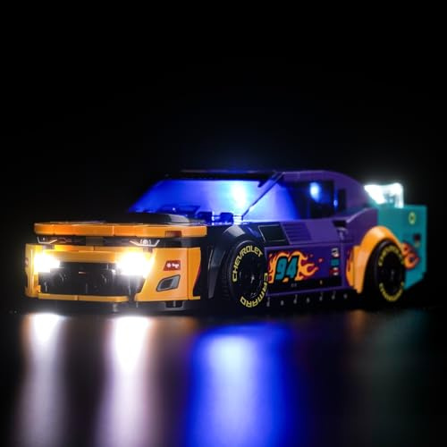 Light Kit for Lego NASCAR Next Gen Chevrolet Camaro ZL1, Lighting Set for Lego 76935 Speed Champions NASCAR Next Gen Chevrolet Camaro ZL1 Set - Not Include Models, Just Light Kit