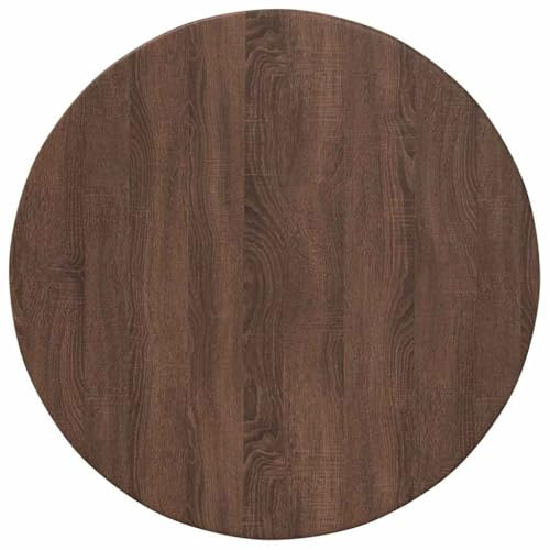 vidaXL Tischplatte Braun Eichen-Optik 60 x 60 x 1,5 cm Holzwerkstoff, Stylische, runde Tischplatte für Garten, modernes Terrassenmöbel, langlebige Holzoberfläche