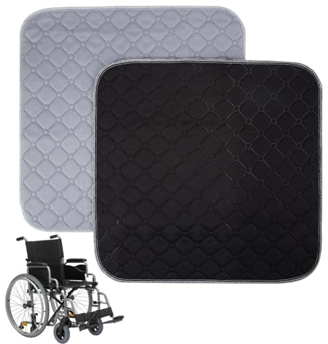2 Empapador silla para incontinencia 50*50,Fundas lavables para sillas de ruedas,Protectores impermeables y muy absorbentes para sillas de ruedas,Coches y sofás,reutilizables y respetuosos con la piel
