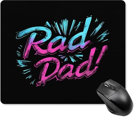 Tappetino Mouse Rad Dad Accessori Gaming Resistente agli Schizzi Tappetino per Mouse Superficie Antipolvere Mouse Pad per Essenziale per Ufficio Pc E Laptop Casa M