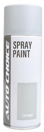 Auto Choice Etch Primer Spray Paint 400ml – Self Etching Automotive Primer for Bare Metal, Aluminium & Steel, Anti-Corrosion Base Coat Aerosol for Car Bodywork, Panel Repair & Paint Preparation