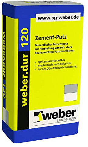 weber.dur 120 mineralischer Zement-Putz 30kg