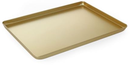 HENDI Auslageplatte, Vitrinenblech, Sandwichplatte, 400x300x(H) 20mm, Aluminium, Gold